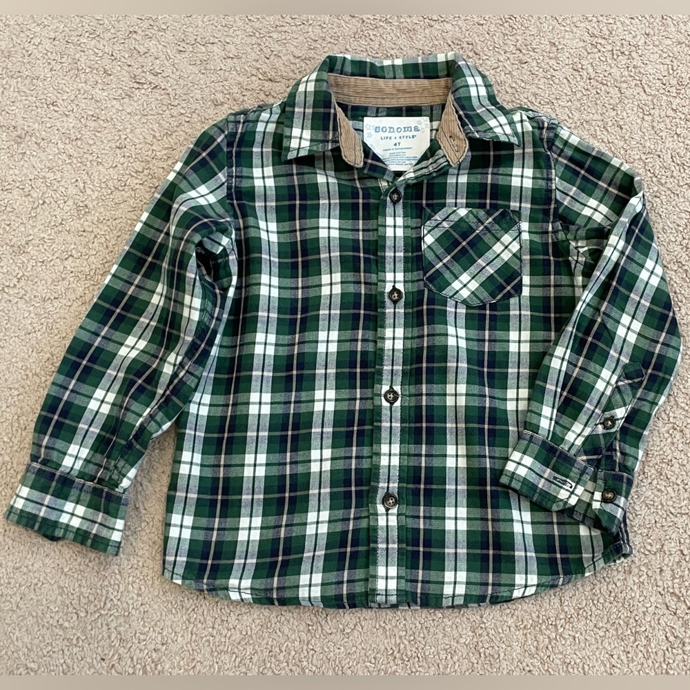 NWOT Sonoma Flannel Shirt